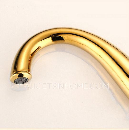 Golden Vintage Bathroom Sink Faucet