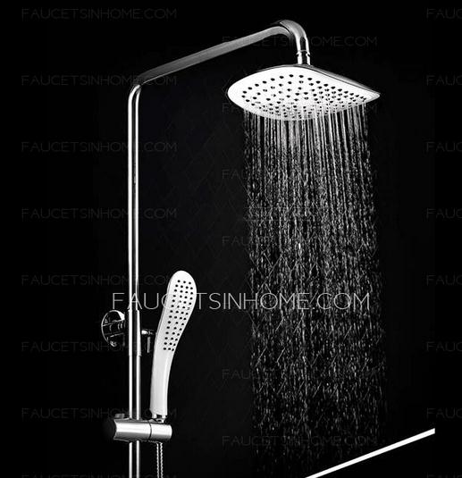 Streamlined Top And Hand Shower Faucet