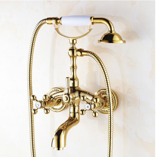Rose Gold Bathtub Shower Faucet