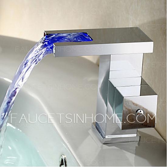 Waterfall LED Automatic Sink Faucet