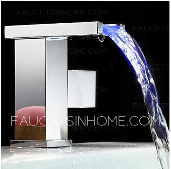 Waterfall LED Automatic Sink Faucet