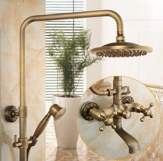 Vintage Copper Bathroom Shower Faucet