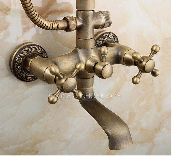 Vintage Copper Bathroom Shower Faucet