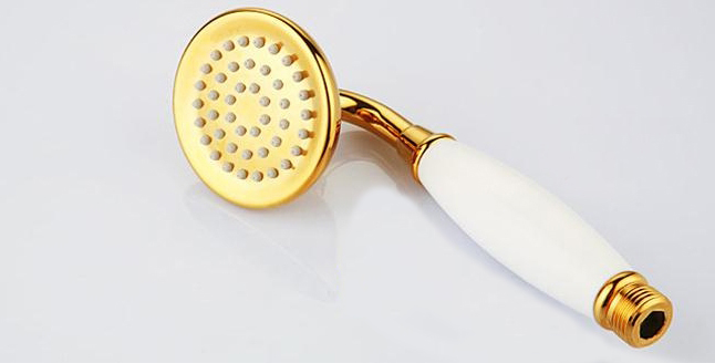 Golden Vintage Handle Freestanding Bahttub Faucet