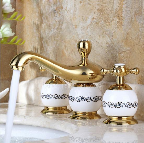 Antique Blue and White Porcelain Design Bathroom Faucet