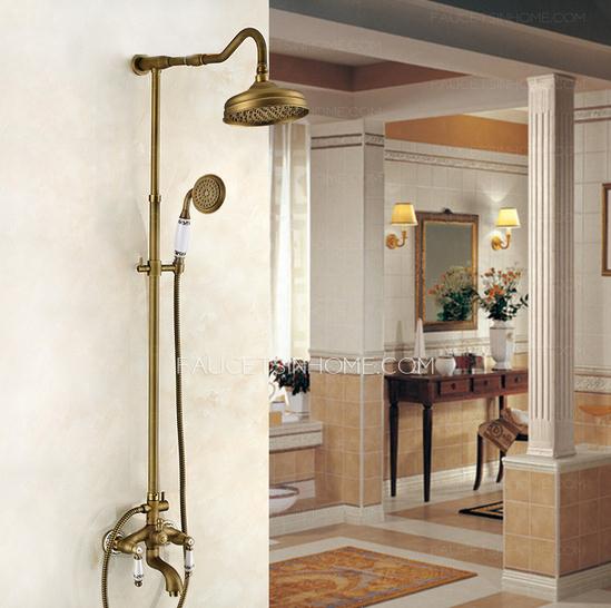 Antique Brass Ceramic Shower Faucets