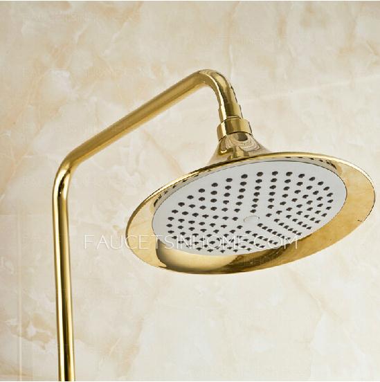 Vintage Polished Brass Shower Faucet