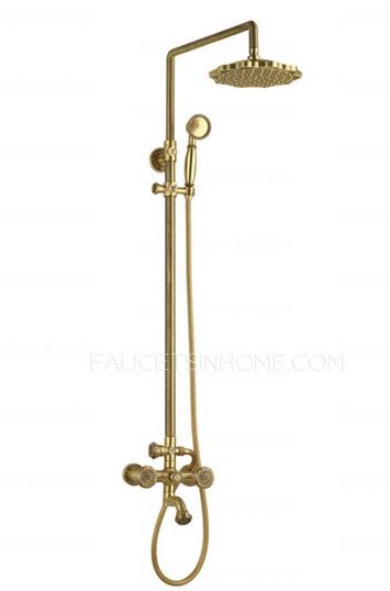 Exquisite Purely Brass Antique Shower Faucets