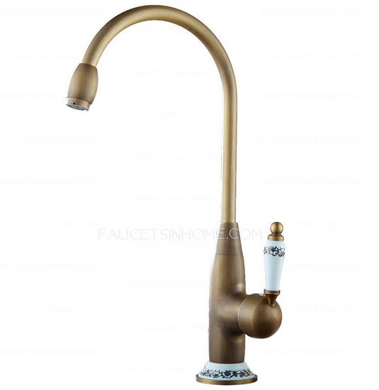 Antique Brass Ceramic Kitchen Faucets