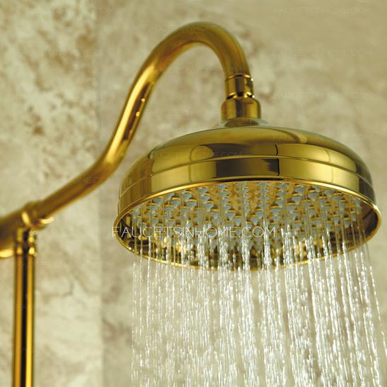 Polished Brass Bathroom Shower Faucet