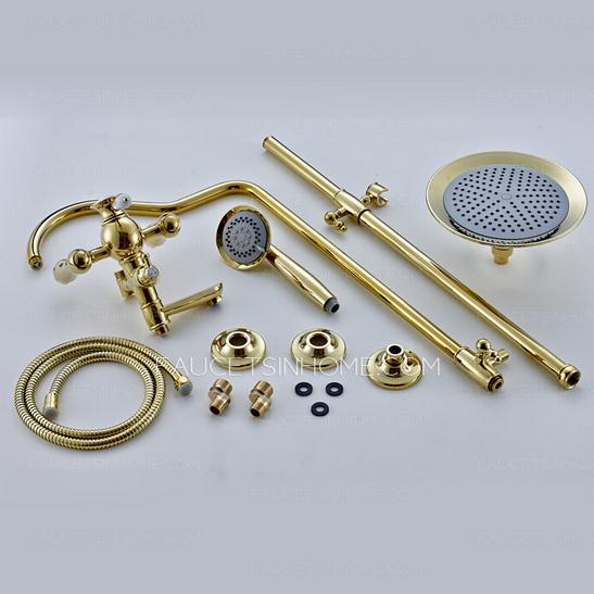 Classical Brass Exposed Bathroom Shower Faucets
