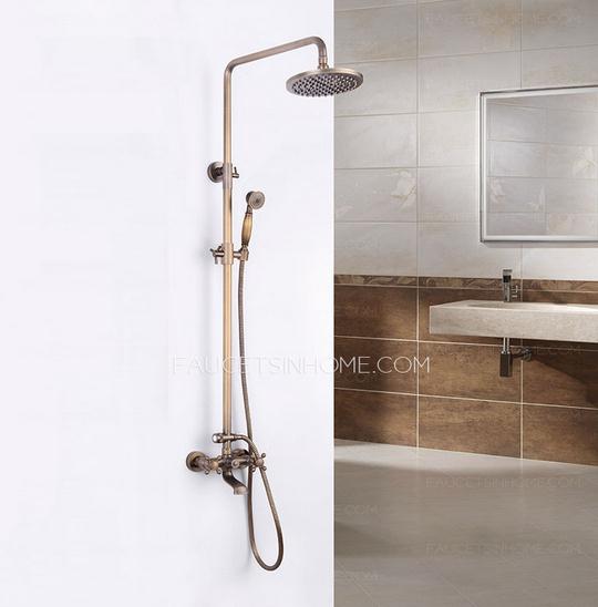 Antique Bronze Brass Outdoor Shower Faucets