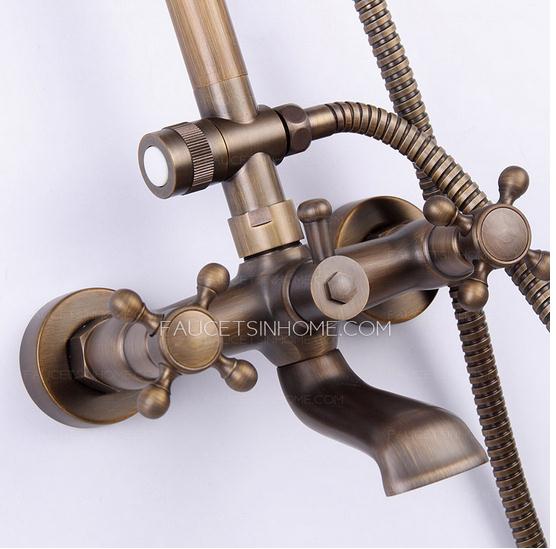 Antique Bronze Brass Outdoor Shower Faucets