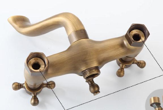 Antique Bronze Brass Outdoor Shower Faucets