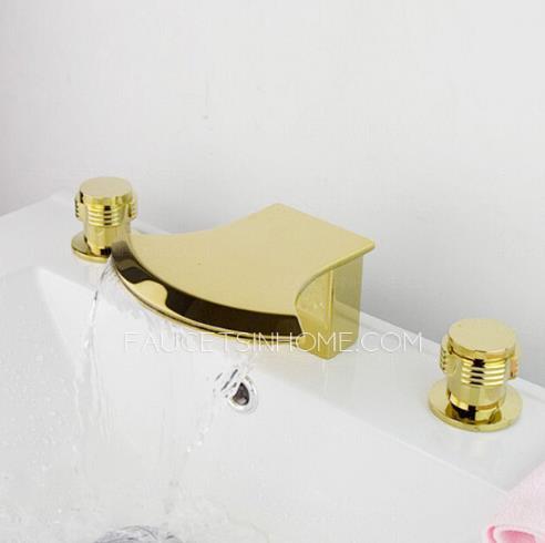 Waterfall bathtub faucet