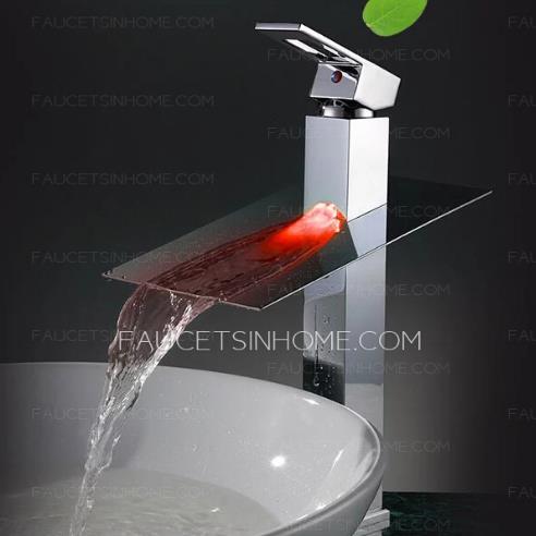 LED bathroom sink faucet