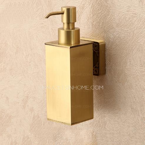 Wall mounted soap dispenser