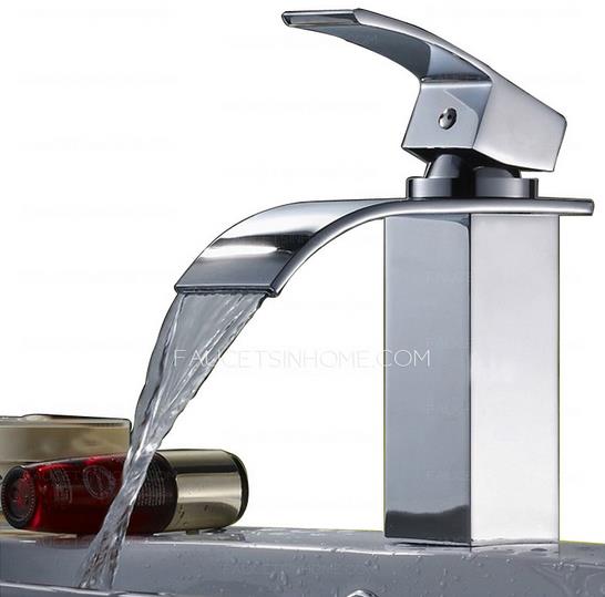 waterfall bathroom sink faucets