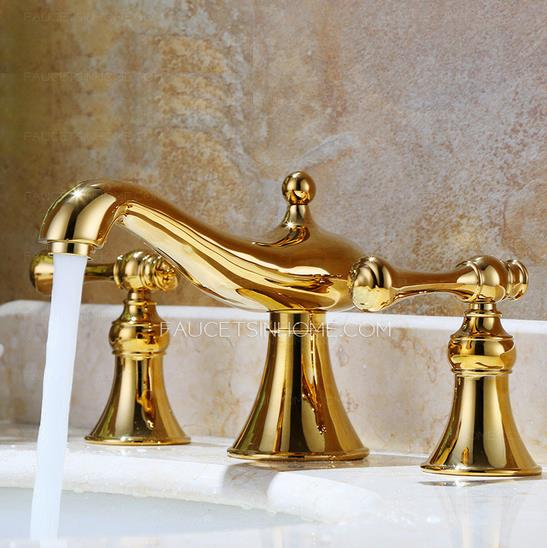 Widespread bathroom faucet 