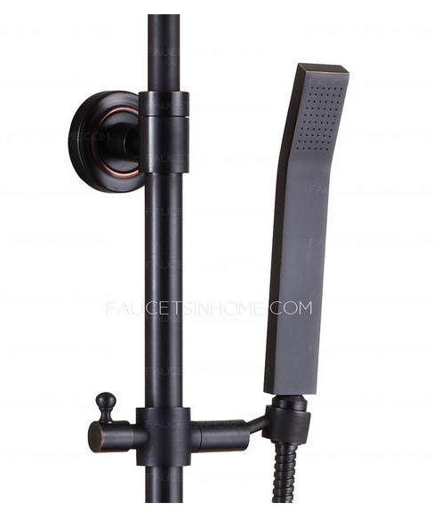 Oil rubbed bronze bathroom shower faucet