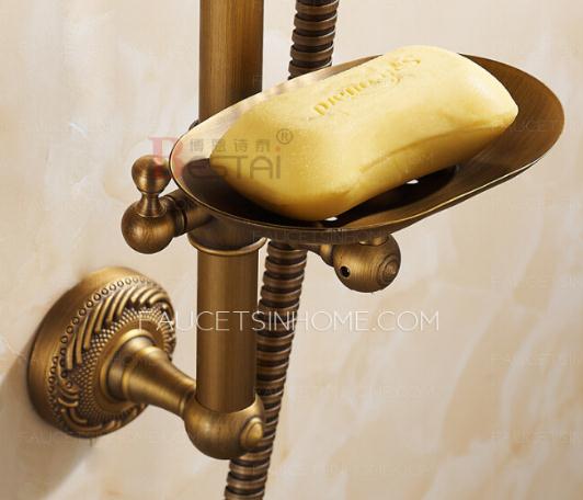 Antique Brass Exposed Tub And Shower Faucet