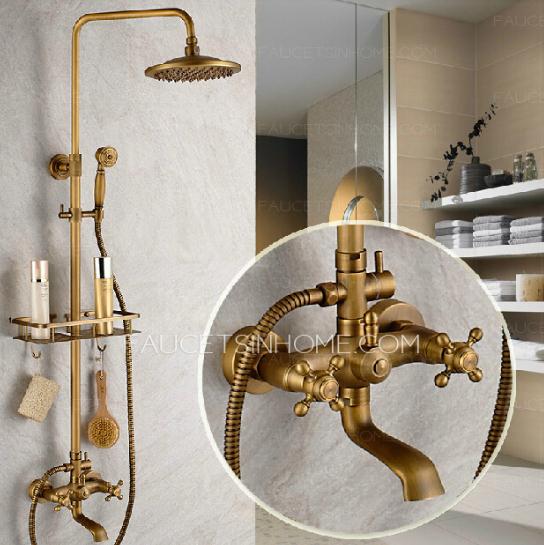 Vintage Shower Faucet with Shelf