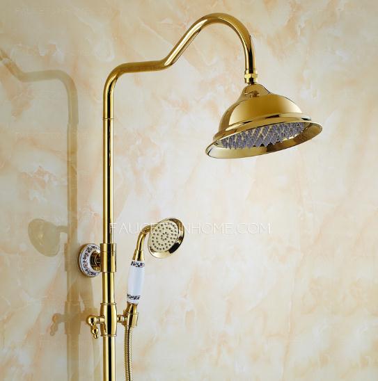 European Style Vintage Brass Shower Faucet