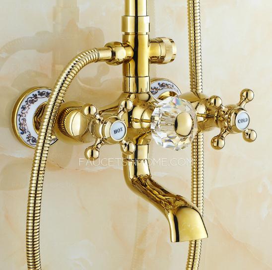 European Style Vintage Brass Shower Faucet
