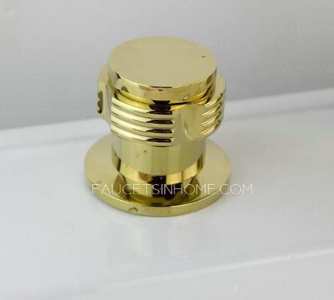 Polished brass toilet paper holder 