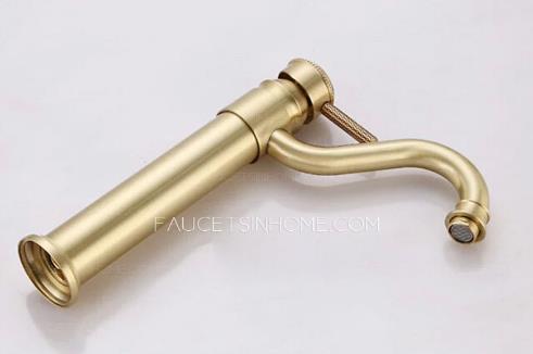 Polished brass bathroom sink faucets