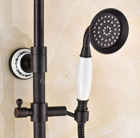 Vintage Oil Rubbed Bronze Brass Shower Faucets