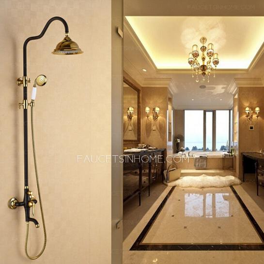 Designer Black Painting Brass Shower Faucets