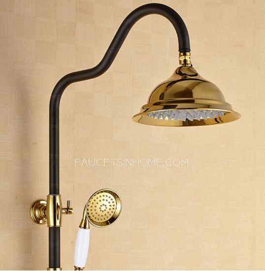 Designer Black Painting Brass Shower Faucets