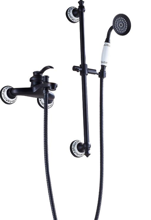 Black Oil Rubbed Bronze Brass Shower Faucets