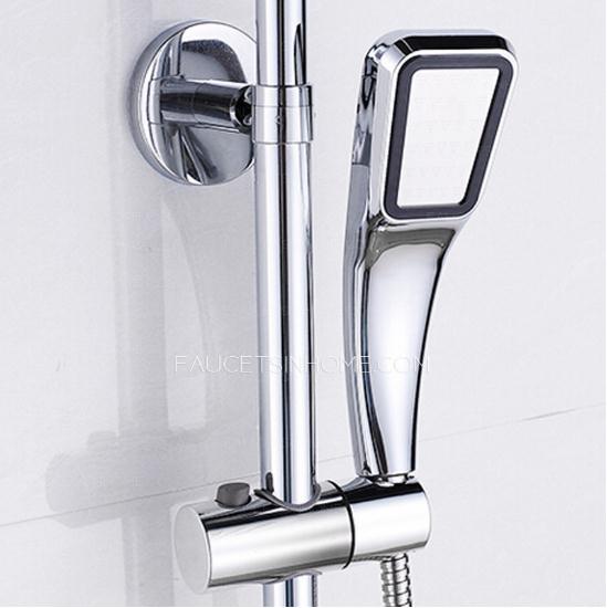 Modern Square Top Shower With Under Faucet