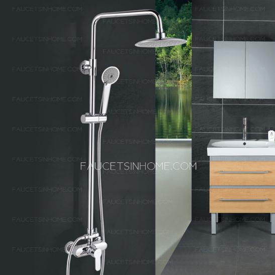 Modern Big Sun Top Hand Shower Faucet Set