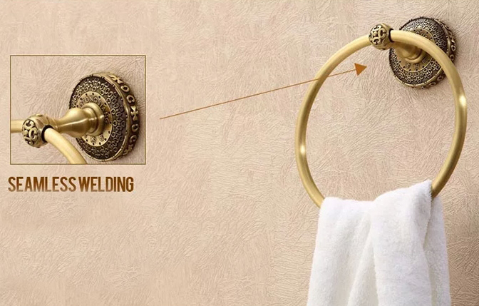 Antique Bronze Bathroom Towel Rings