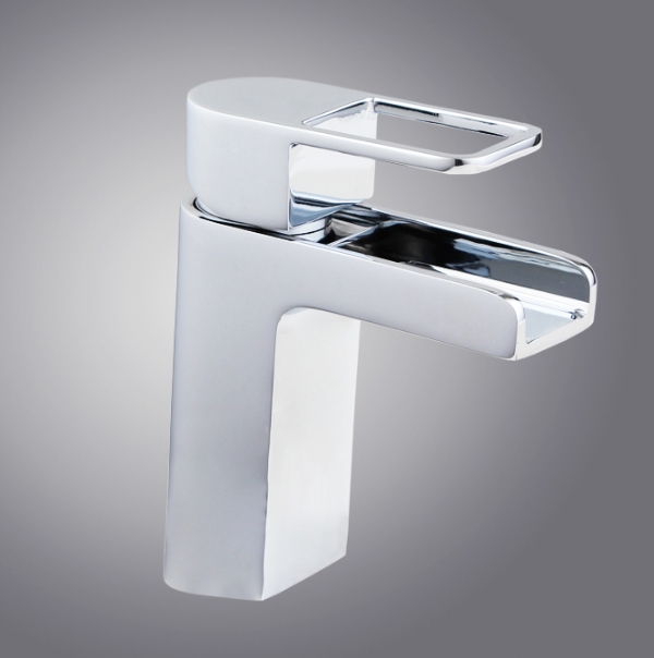 Square Shaped Waterfall Bathroom Faucet