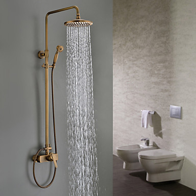 Antique Brass Tub Shower Faucet