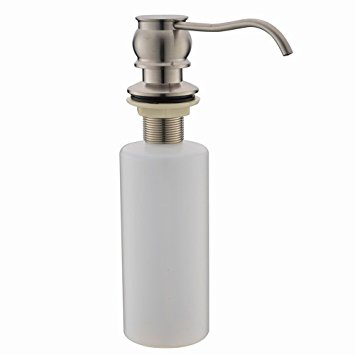 Stainless steel sink soap dispenser