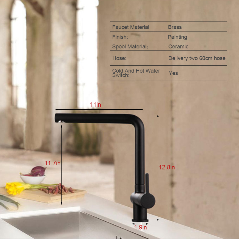 Black Kitchen Sink Faucet