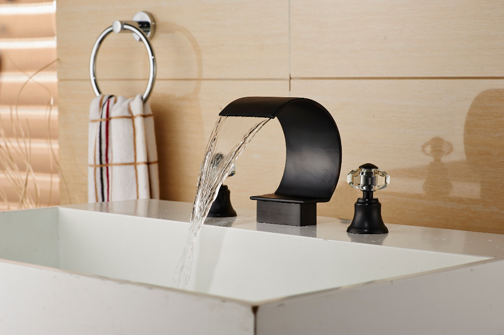 Bronze Waterfall Bathroom Faucets