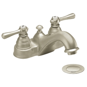 Brushed nickel bathroom faucets