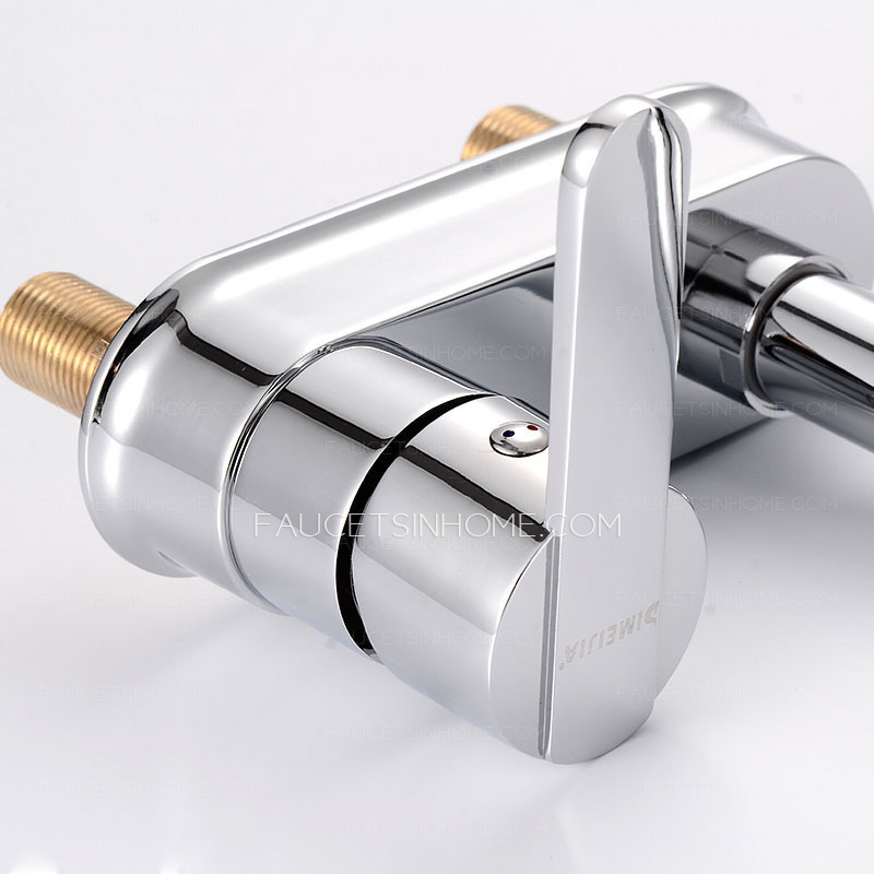 360 Degree Rotation Two Holes Bathroom Sink Faucet