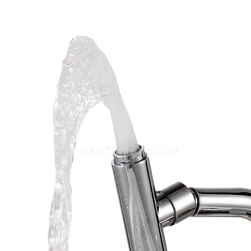 360 Degree Rotation Two Holes Bathroom Sink Faucet
