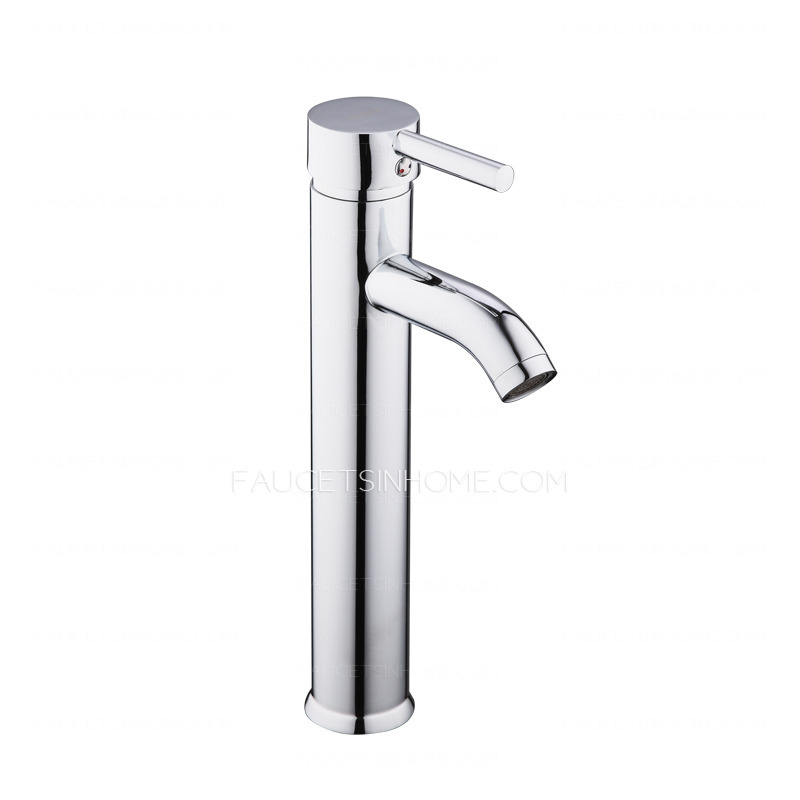 High Vessel One Hole Only Bathroom Sink Faucet