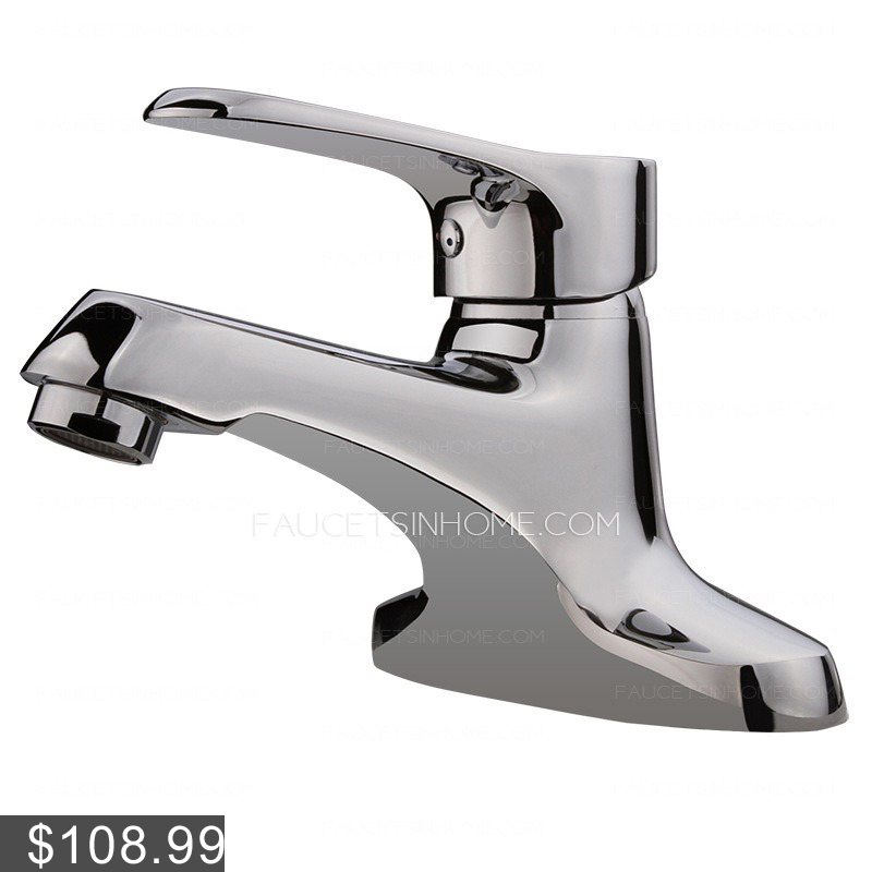 Classic Two Holes Deck Mounted Bathroom Sink Faucet