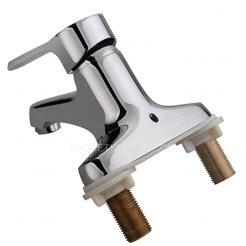 Classic Two Holes Deck Mounted Bathroom Sink Faucet