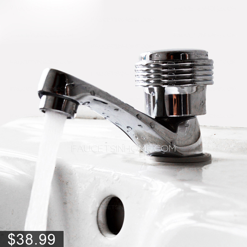 Discount One Hole Cold Water Only Bathroom Sink Faucet