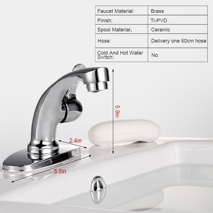 Modern Filtering Cold Water Only Bathroom Sink Faucet